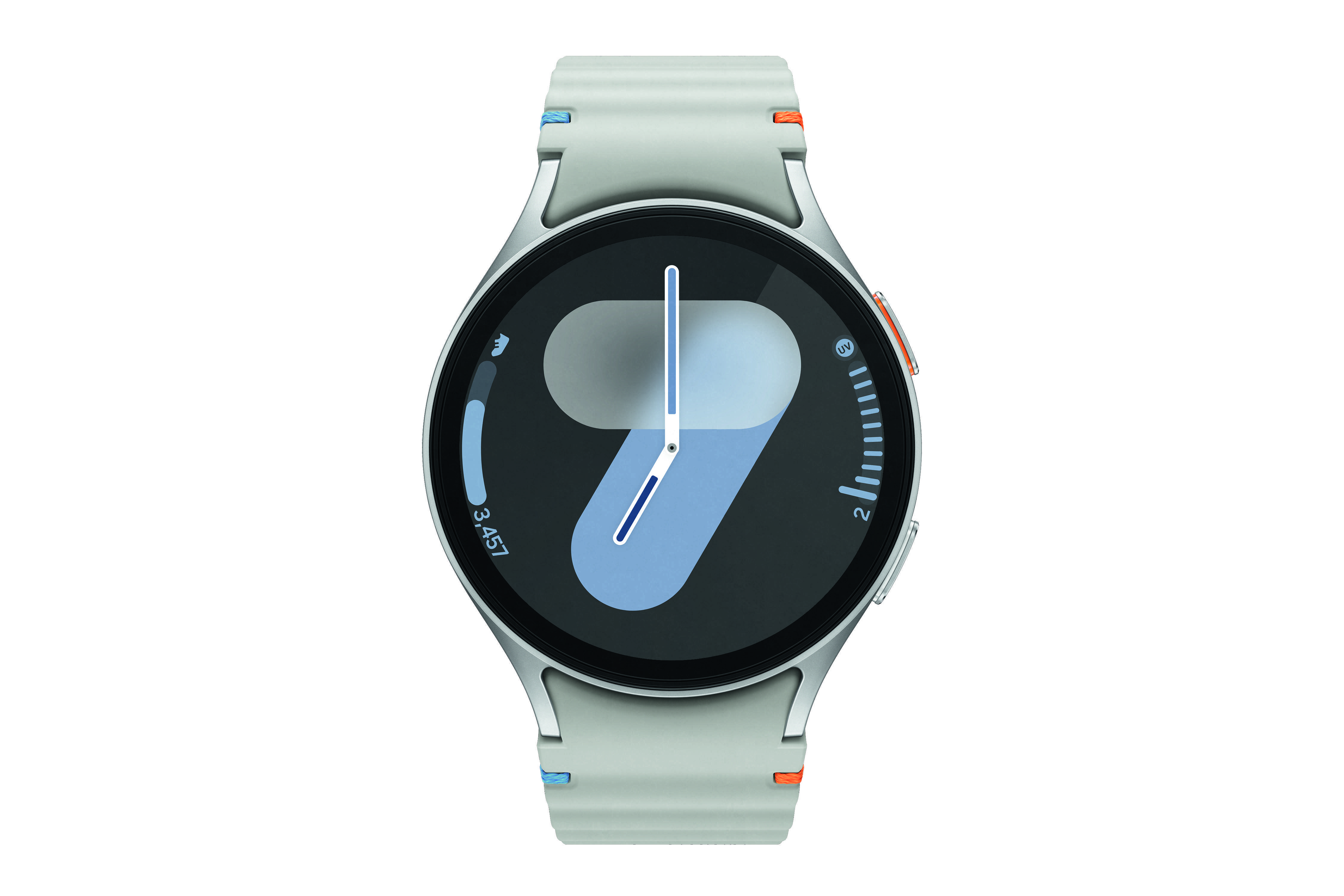 Samsung Galaxy Watch7, 44mm, Bluetooth, Silver Smartwatch (Herzfrequenzmessung, Schrittzähler)