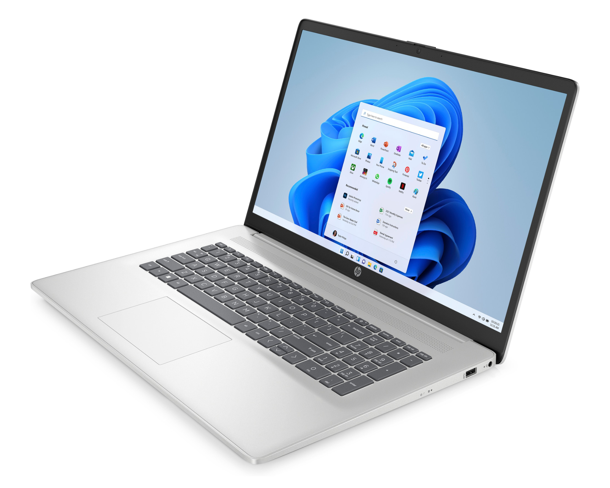 HP 17-cn3677ng 17,3 Zoll Full HD Intel Core i7 16 GB RAM 1 TB SSD Windows 11 silber