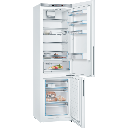 BOSCH Serie 6 KGE39AWCA Kühl-Gefrier-Kombination (freistehend, C,343 Liter Nutzinhalt, VitaFresh, TouchControl, LowFrost, 3 Schubladen)