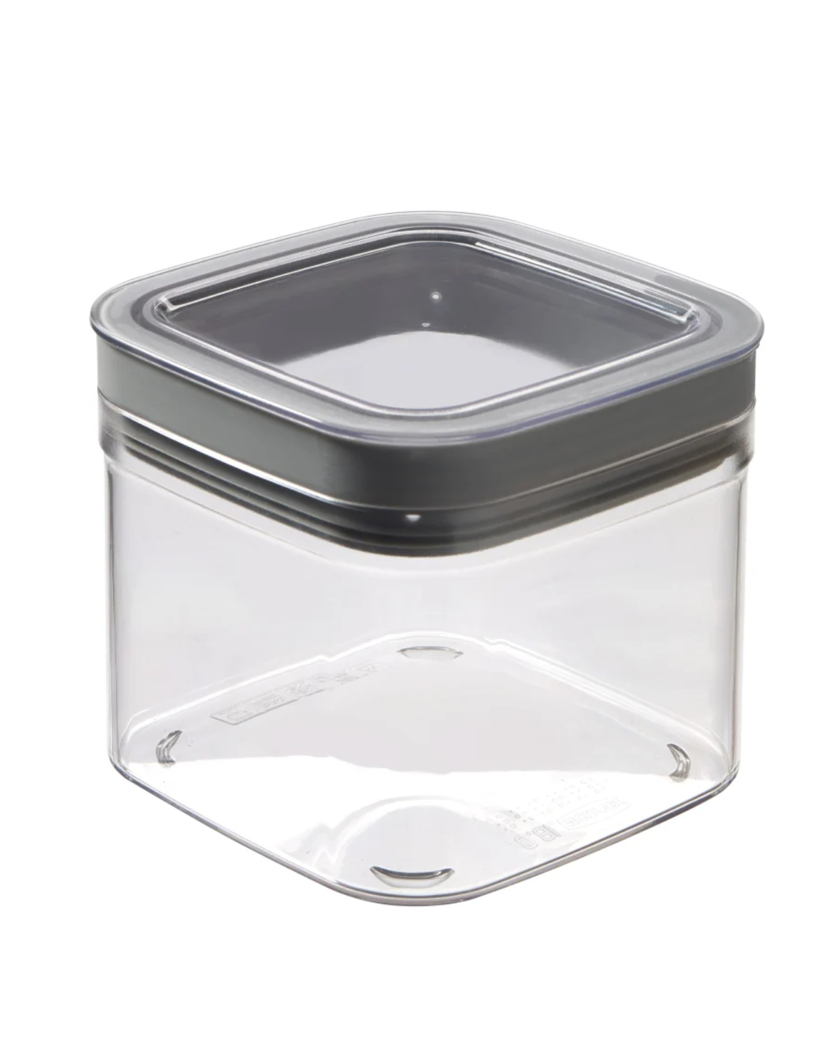 Curver DRY CUBE Vorratsdose Vorratsbehälter mit Deckel 0,8 L transparent grau