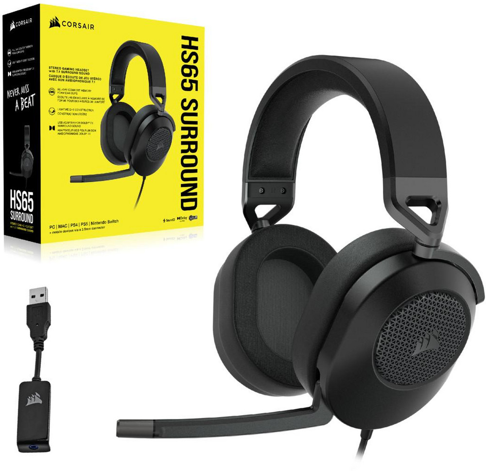  CORSAIR HS65 Surround schwarz Gaming-Headset