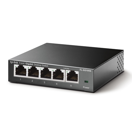 TP-Link TL-SG105S Unmanaged Gigabit Ethernet (10/100/1000) Schwarz
