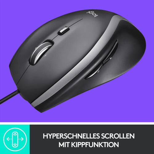 Logitech Corded Mouse M500S Maus Büro rechts USB Typ-A Optisch 4000 DPI Logitech Corded Mouse M500S Maus Büro rechts USB Typ-A Optisch 4000 DPI